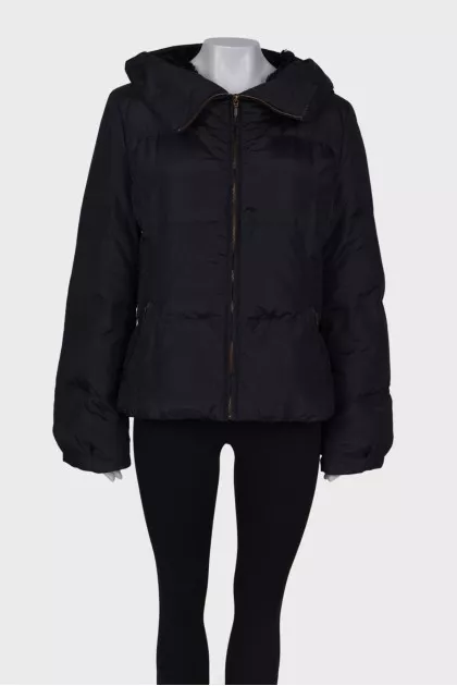 Cropped black jacket