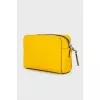 Yellow leather bag
