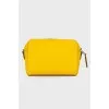 Yellow leather bag