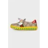 Children's leather slip-ons