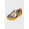 Children's leather slip-ons