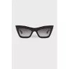 Black cat eye sunglasses
