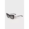 Black cat eye sunglasses