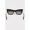 Black cat eye sunglasses