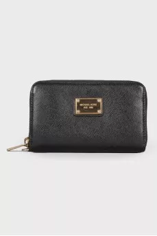 Black leather wallet