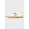 Espadrilles with embroidered brand logo