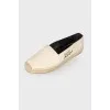 Espadrilles with embroidered brand logo