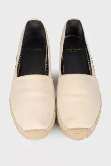 Espadrilles with embroidered brand logo