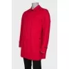 Men's red raincoat