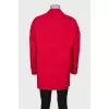 Men's red raincoat