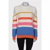 Knitted striped sweater
