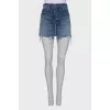 Denim skirt with pockets