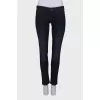 Navy blue low rise jeans