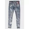 Blue jeans in print