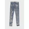 Blue jeans in print