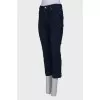 Navy blue straight fit jeans
