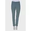 Grey-green corduroy trousers