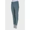 Grey-green corduroy trousers