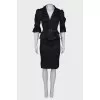 Black suit with frills