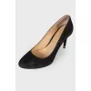 Suede pumps