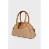 Mesh bag with fur