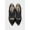 Lacquered mesh shoes