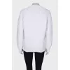 Knitted white sweater