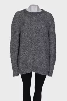 Gray oversized sweater