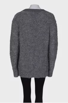 Gray oversized sweater