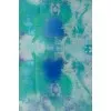 Blue silk scarf with tag