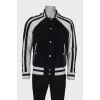 Men's black and white jacket