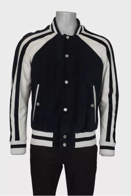 Men's black and white jacket