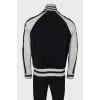Men's black and white jacket