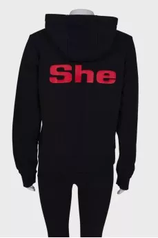 Black shift hoodie