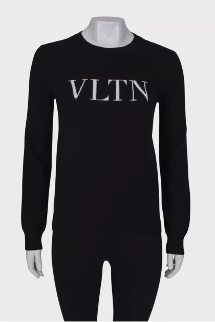 Black straight sweatshirt