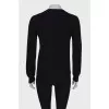 Black straight sweatshirt