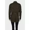 Dark green jacket with patches