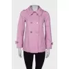 Pink double-breasted jacket