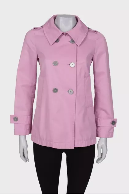 Pink double-breasted jacket