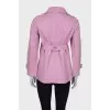 Pink double-breasted jacket