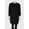 Wool coat with rhinestones