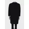 Wool coat with rhinestones