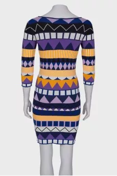 Dress in geometric print