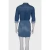 Ripped effect denim dress