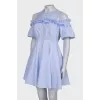 Blue dress with ruffles