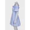 Blue dress with ruffles