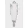 White dress with a pattern