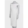 White dress with a pattern