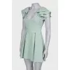Green V-Neck dress