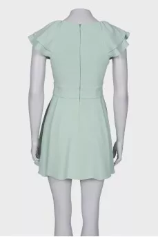 Green V-Neck dress
